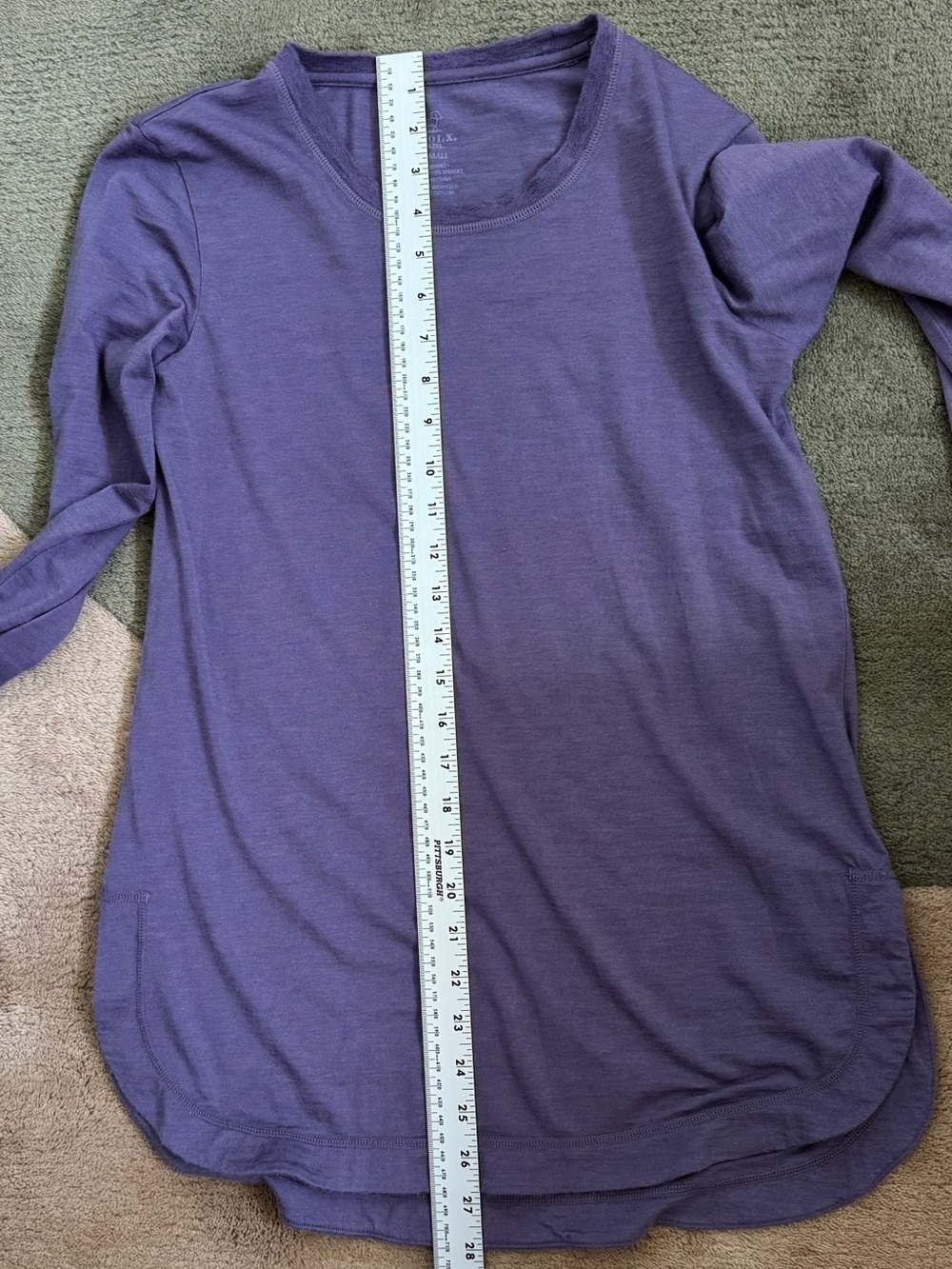 Long Sleeve Scoop Neck Tunic Top in Hazel - Picture 6 of 8